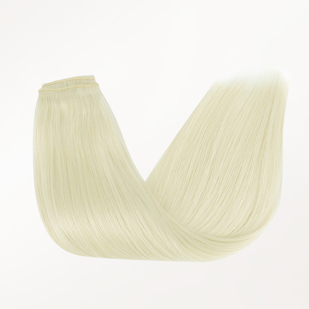 Bleach Blonde (613) Wire Hair Extensions (70g-110g)-100% Remy Human Hair.