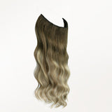 Bleach Blonde Balayage (3/8/613) Wire Hair Extensions (70g-110g)-100% Remy Human Hair.