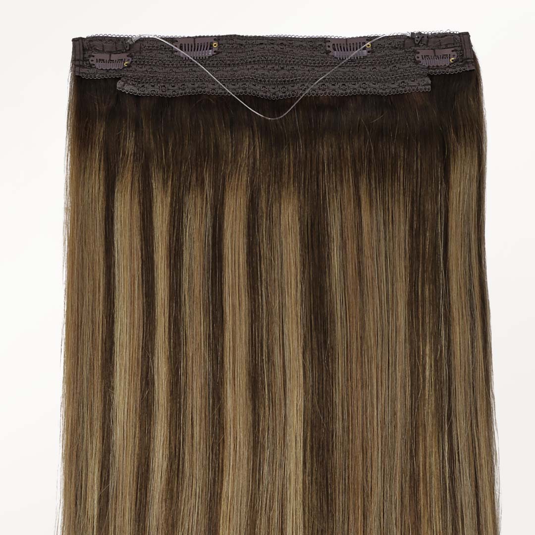 Caramel Blonde Balayage (4/27/4) Wire Hair Extensions (70g-110g)-100% Remy Human Hair.