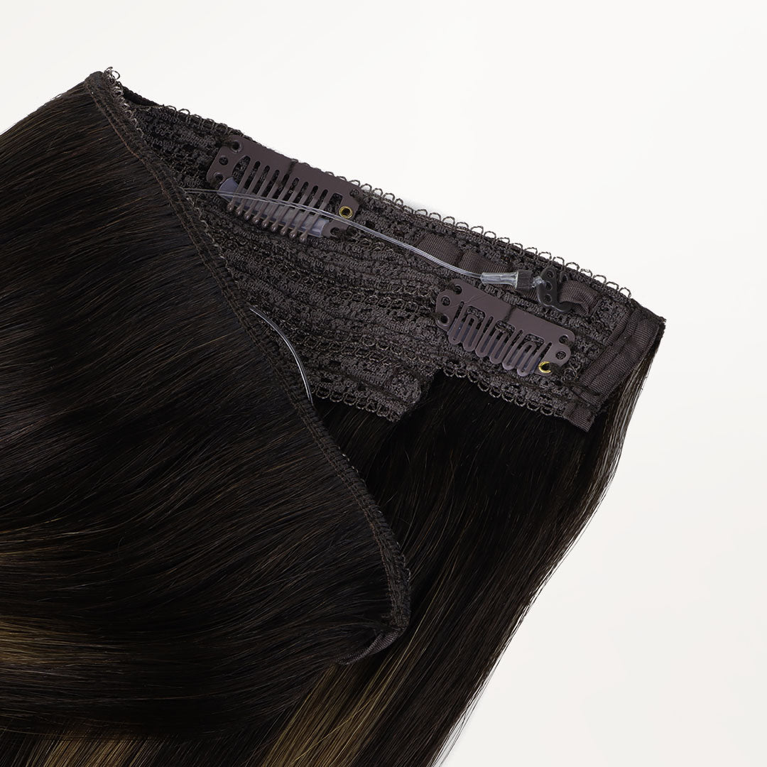 Dark Brown Balayage (2/6/2) Wire Hair Extensions (70g-110g)-100% Remy Human Hair.