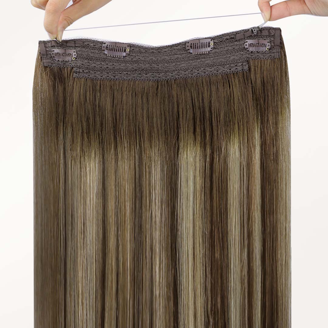 Honey Blonde Balayage (4/26/4) Wire Hair Extensions (70g-110g) [Clearance]_100% Remy Human Hair.