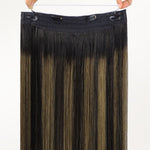Natural Black Balayage (1B/6/1B) Wire Hair Extensions (70g-110g)-100% Remy Human Hair.