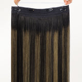 Natural Black Balayage (1B/6/1B) Wire Hair Extensions (70g-110g)-100% Remy Human Hair.