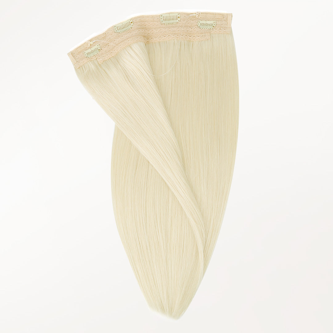 Platinum Blonde (60A) Wire Hair Extensions (70g-110g)-100% Remy Human Hair.