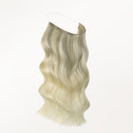 Platinum Blonde Balayage (17/22/60) Wire Hair Extensions (70g-110g)-100% Remy Human Hair.