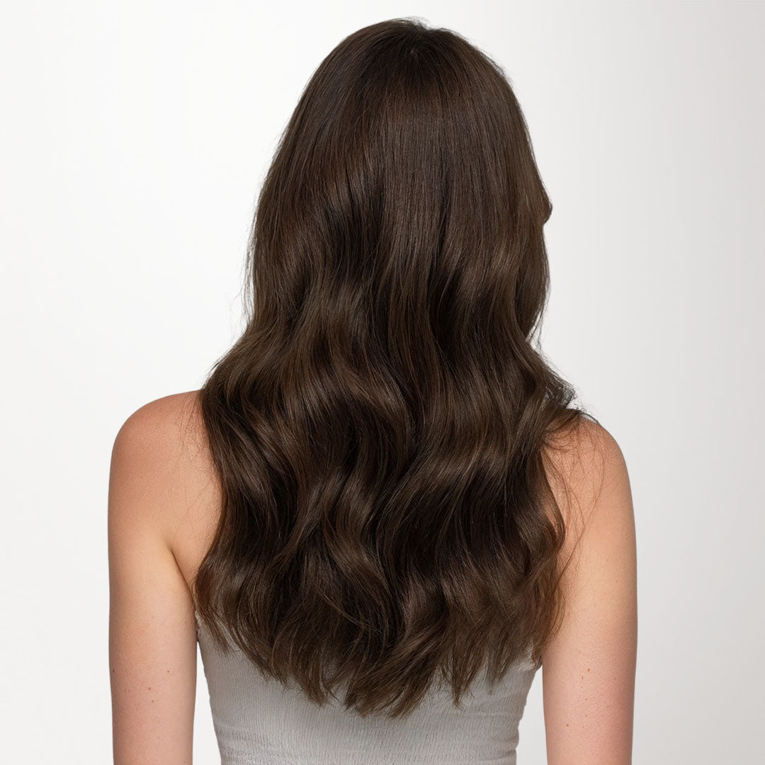 Chocolate Brown (4A) Wire Hair Extensions (70g-110g)-100% Remy Human Hair.