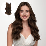 Chocolate Brown (4A) Wire Hair Extensions (70g-110g)-100% Remy Human Hair.