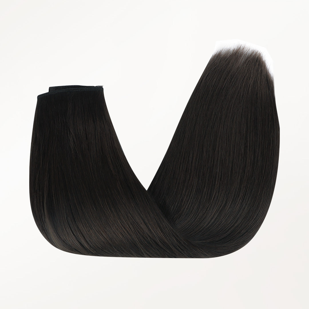 Natural Black (1B) Wire Hair Extensions (70g-110g) [Clearance]_100% Remy Human Hair.