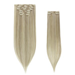 Ash Blonde Highlights (17A/60A) Classic Clip-Ins (150g-170g) [Clearance]_100% Remy Human Hair.