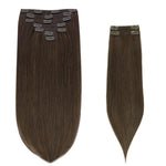 Chocolate Brown (4A) Classic Clip-Ins (150g-170g) [Clearance]_100% Remy Human Hair.