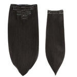 Jet Black (1) Thick Classic Clip-Ins 150g [Clearance]_100% Remy Human Hair.