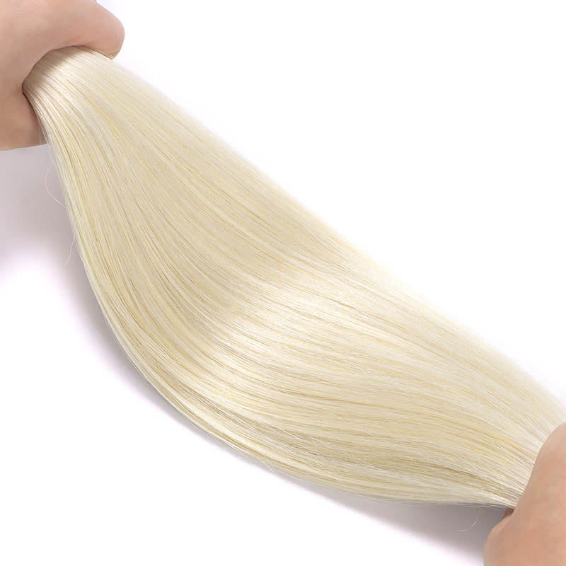 Platinum Blonde (60) Double Drawn Clip in 160g [Clearance]_100% Remy Human Hair.
