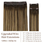 GOO GOO Pro Wire Hair Extension-sale_100% Remy Human Hair.