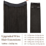 GOO GOO Pro Wire Hair Extension_100% Remy Human Hair.