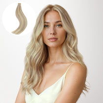 Ash Blonde Highlights (17A/60A) Tape-Ins 50g-100% Remy Human Hair.