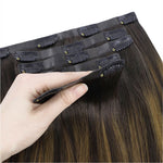 Dirty Blonde Omber (2/6/18) Seamless Clip-Ins 130g [Clearance]_100% Remy Human Hair.