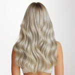 Ash Blonde Highlights (17A/60A) Micro Link Feather Tip 68g_100% Remy Human Hair.