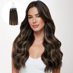 Caramel Blonde Balayage (4/27/4) Micro Link Feather Tip 68g_100% Remy Human Hair.