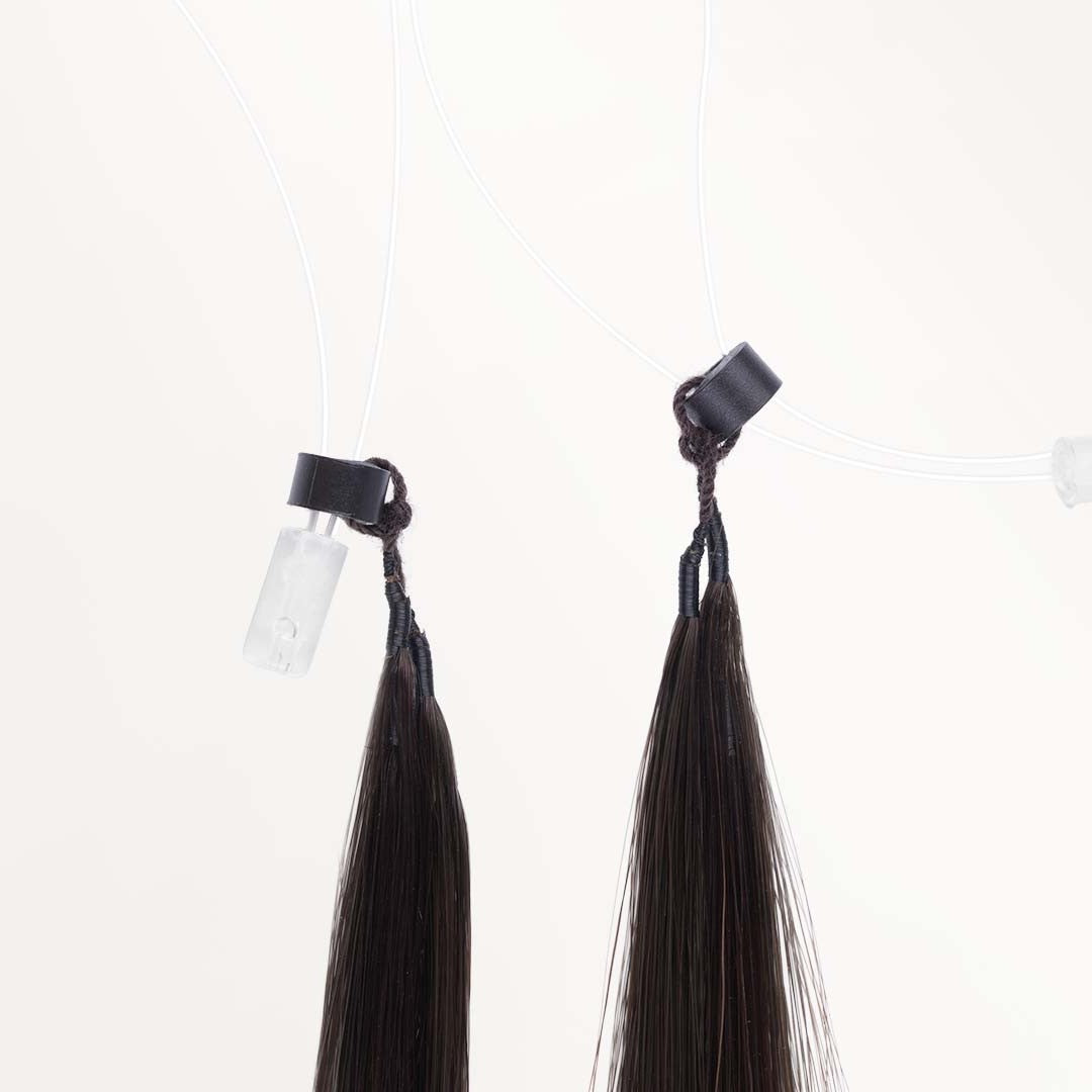 Dark Brown Balayage (2/6/2) Micro Link Feather Tip 68g_100% Remy Human Hair.