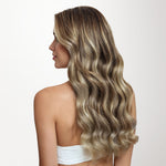 Golden Blonde Highlights (8B/60B) Micro Link Feather Tip 68g_100% Remy Human Hair.