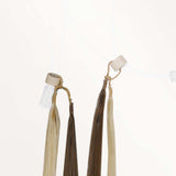 Golden Blonde Highlights (8B/60B) Micro Link Feather Tip 68g_100% Remy Human Hair.