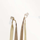 Light Blonde Highlights (16/22A) Micro Link Feather Tip 68g_100% Remy Human Hair.
