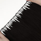 Jet Black (1) Feather Weft Hair Extension (50g-60g)_100% Remy Human Hair.
