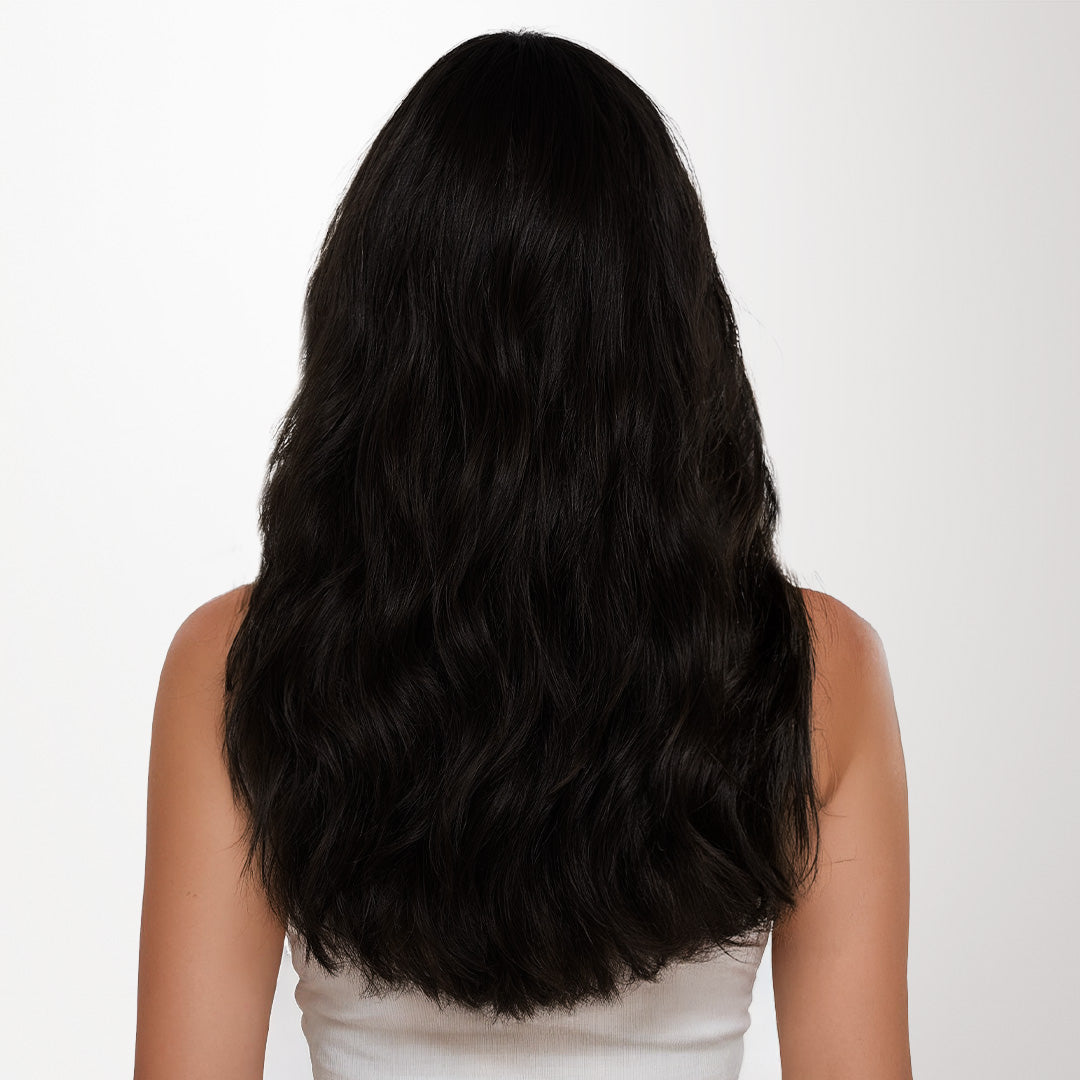 Jet Black (1) Feather Weft Hair Extension (50g-60g)_100% Remy Human Hair.