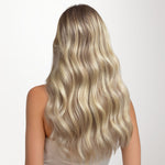 Light Blonde Highlights (16/22A) Feather Weft Hair Extension (50g-60g)_100% Remy Human Hair.