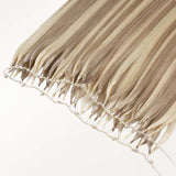 Light Blonde Highlights (16/22A) Feather Weft Hair Extension (50g-60g)_100% Remy Human Hair.