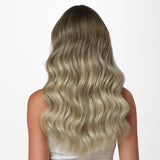 Bleach Blonde Balayage (3/8/613) Thick Sew-In Weft Hair Extensions (120g-160g)_100% Remy Human Hair.