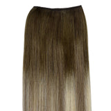 Bleach Blonde Balayage (3/8/613) Thick Sew-In Weft Hair Extensions (120g-160g)_100% Remy Human Hair.