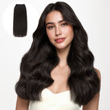 Dark Brown (2) Thick Sew-In Weft Hair Extensions (120g-160g)_100% Remy Human Hair.