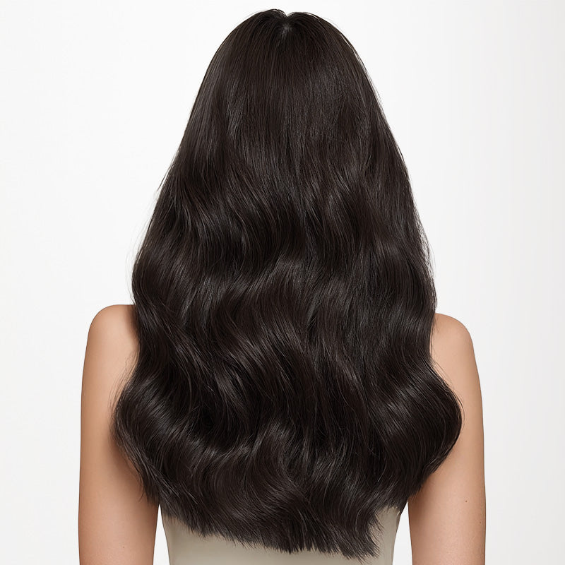 Dark Brown (2) Thick Sew-In Weft Hair Extensions (120g-160g)_100% Remy Human Hair.