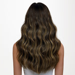 Dark Brown Balayage (2/6/2) Thick Sew-In Weft Hair Extensions (120g-160g)_100% Remy Human Hair.
