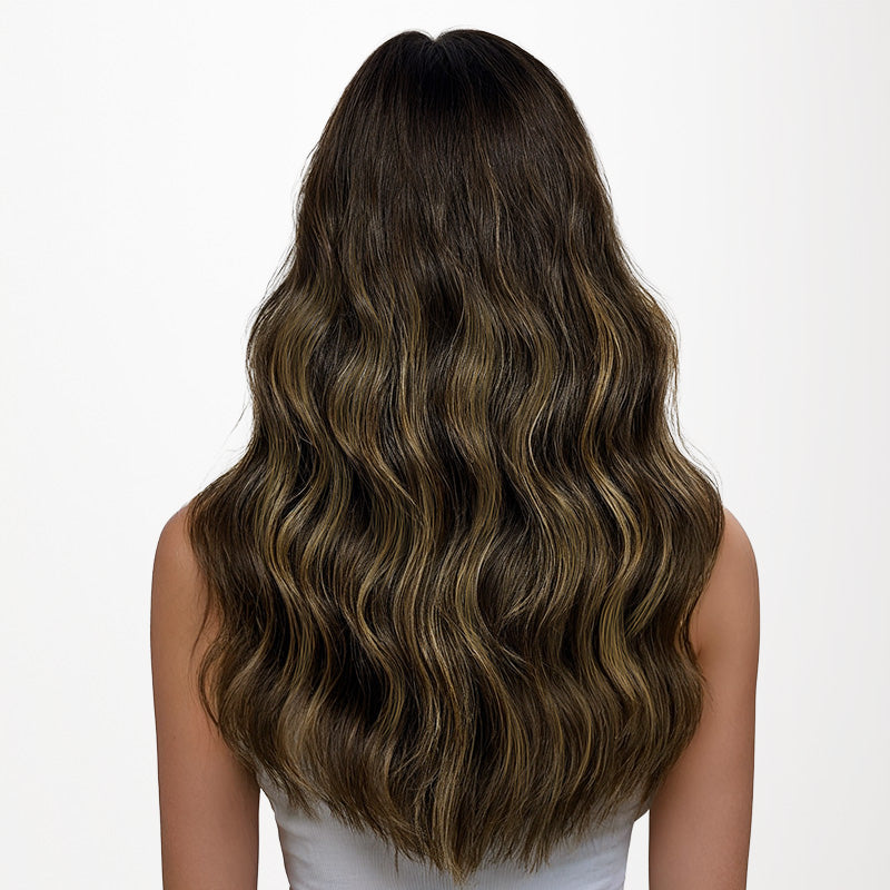 Dark Brown Balayage (2/6/2) Thick Sew-In Weft Hair Extensions (120g-160g)_100% Remy Human Hair.