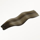 Honey Blonde Balayage (4/26/4) Thick Sew-In Weft Hair Extensions (120g-160g)_100% Remy Human Hair.