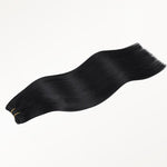 Jet Black (1) Thick Sew-In Weft Hair Extensions (120g-160g)_100% Remy Human Hair.