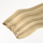 Light Blonde Highlights (16/22A) Thick Sew-In Weft Hair Extensions (120g-160g)_100% Remy Human Hair.