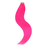 Hot Pink Color Tape-Ins (25g-30g)_100% Remy Human Hair.