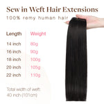 Weft Hair Extensions_100% Remy Human Hair.