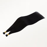 Jet Black (1) I-Tip Hair Extensions 50g_100% Remy Human Hair.