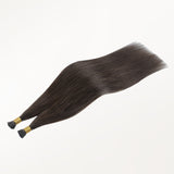 Light Brown (2A) I-Tip Hair Extensions 50g_100% Remy Human Hair.