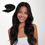 Natural Black (1B) I-Tip Hair Extensions 50g_100% Remy Human Hair.