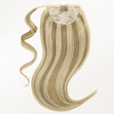 Light Blonde Highlights (16/22A) Ponytail (75g-90g)-100% Remy Human Hair.