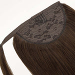 Chocolate Brown (4A) Ponytail (75g-90g)-100% Remy Human Hair.