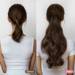 Chocolate Brown (4A) Ponytail (75g-90g)-100% Remy Human Hair.