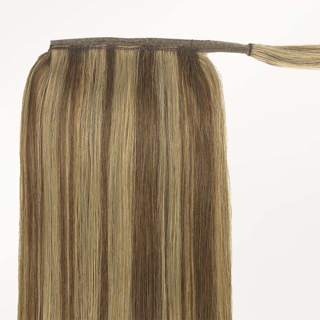 Caramel Blonde Balayage (4/27) Ponytail [Clearance]_100% Remy Human Hair.