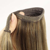 Caramel Blonde Balayage (4/27) Ponytail [Clearance]_100% Remy Human Hair.