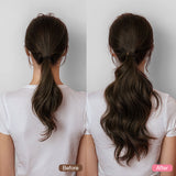 Dark Brown (2) Ponytail (75g-90g)-100% Remy Human Hair.